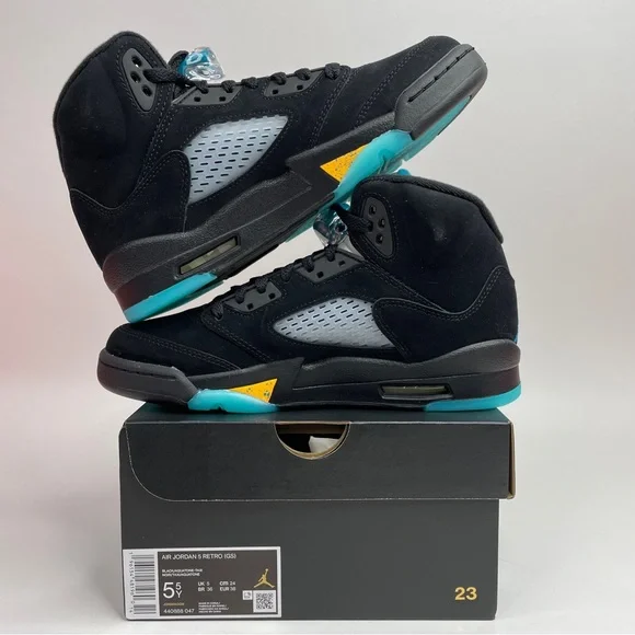 Nike Air Jordan 5 Retro GS “Aqua” 2023 - Picture 3 of 4